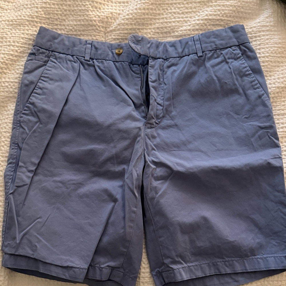 J. McLaughlin Men's Sky Blue Flat Front Shorts